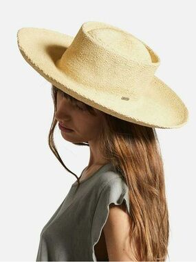 Brixton Cassidy Boater Natural Straw Hat